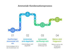 Funktionsweise des Absorber Kühlsystems. Grafik