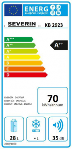 Severin KB 2923 Energielabel