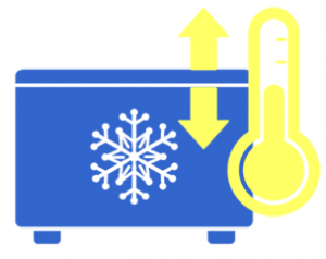 Kühltemperatur Kühlbox Illustration